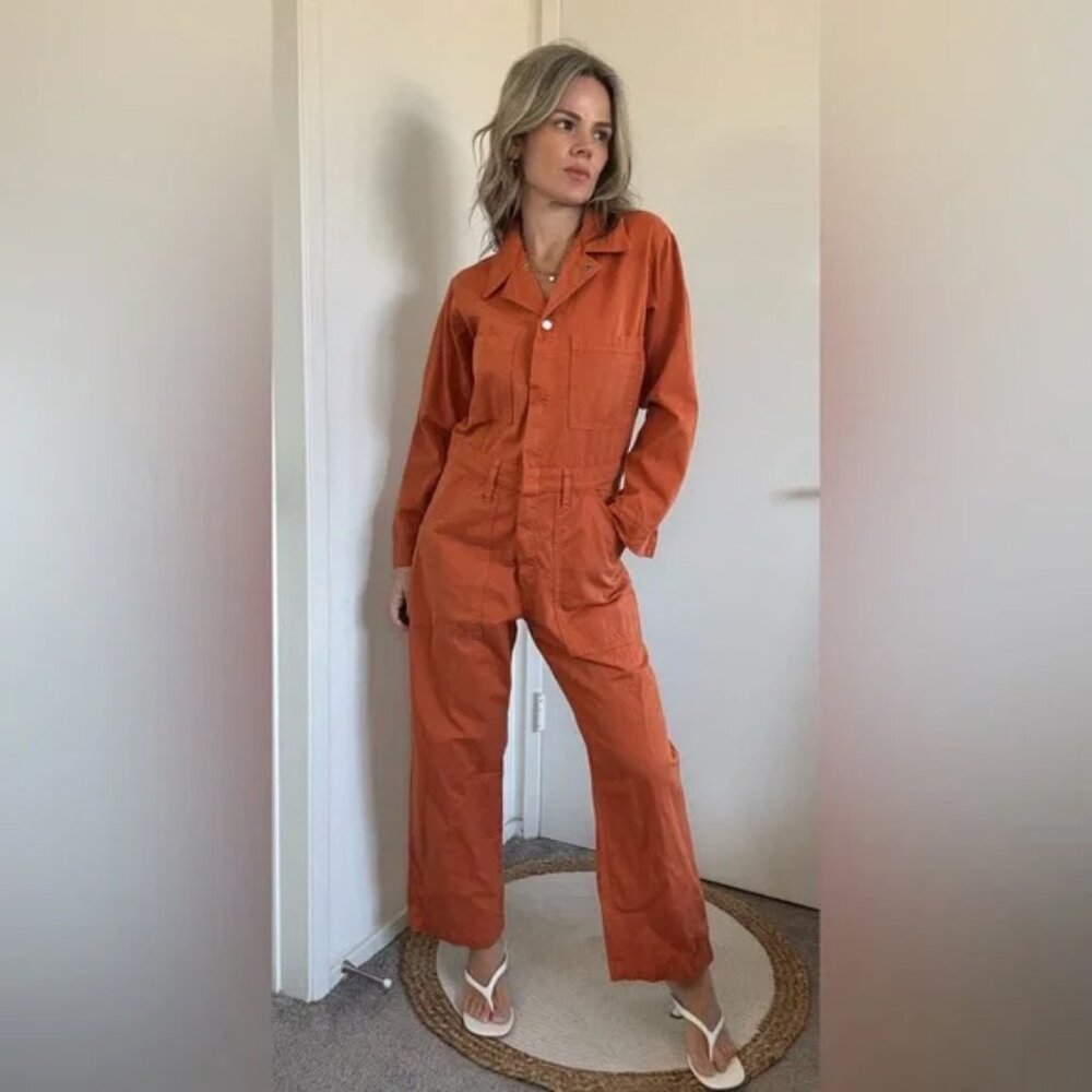 Big Bud Press Everyday Jumpsuit Burnt Orange - Picture 4 of 15